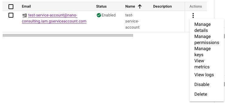how to set up json key in google cloud platform